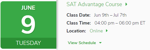 June 9th SAT